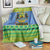 Gabon Christmas Blanket Coat Of Arm Joyeux Noel