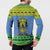 Gabon Christmas Button Sweatshirt Coat Of Arms Joyeux Noel - Wonder Print Shop