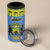 Gabon Christmas 4 in 1 Can Cooler Tumbler Coat Of Arms Joyeux Noel - Wonder Print Shop