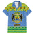 Gabon Christmas Family Matching Long Sleeve Bodycon Dress and Hawaiian Shirt Coat Of Arms Joyeux Noel - Wonder Print Shop