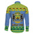 Gabon Christmas Family Matching Long Sleeve Bodycon Dress and Hawaiian Shirt Coat Of Arms Joyeux Noel - Wonder Print Shop