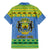 Gabon Christmas Family Matching Mermaid Dress and Hawaiian Shirt Coat Of Arms Joyeux Noel - Wonder Print Shop