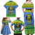 Gabon Christmas Family Matching Off Shoulder Maxi Dress and Hawaiian Shirt Coat Of Arms Joyeux Noel - Wonder Print Shop