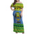 Gabon Christmas Family Matching Off Shoulder Maxi Dress and Hawaiian Shirt Coat Of Arms Joyeux Noel - Wonder Print Shop