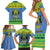 Gabon Christmas Family Matching Short Sleeve Bodycon Dress and Hawaiian Shirt Coat Of Arms Joyeux Noel - Wonder Print Shop