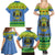 Gabon Christmas Family Matching Summer Maxi Dress and Hawaiian Shirt Coat Of Arms Joyeux Noel - Wonder Print Shop