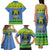 Gabon Christmas Family Matching Tank Maxi Dress and Hawaiian Shirt Coat Of Arms Joyeux Noel - Wonder Print Shop