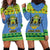 Gabon Christmas Hoodie Dress Coat Of Arms Joyeux Noel - Wonder Print Shop