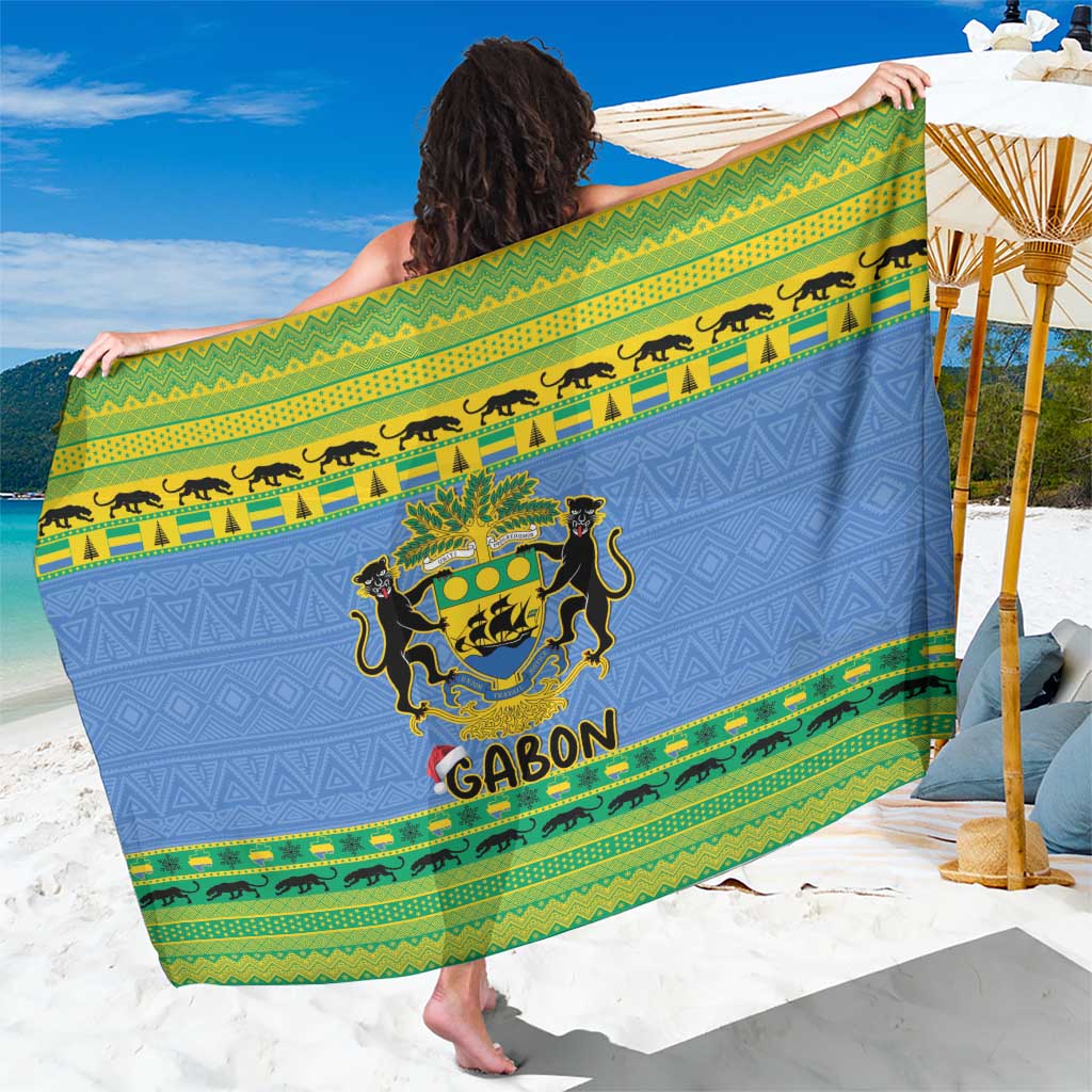 Gabon Christmas Sarong Coat Of Arm Joyeux Noel