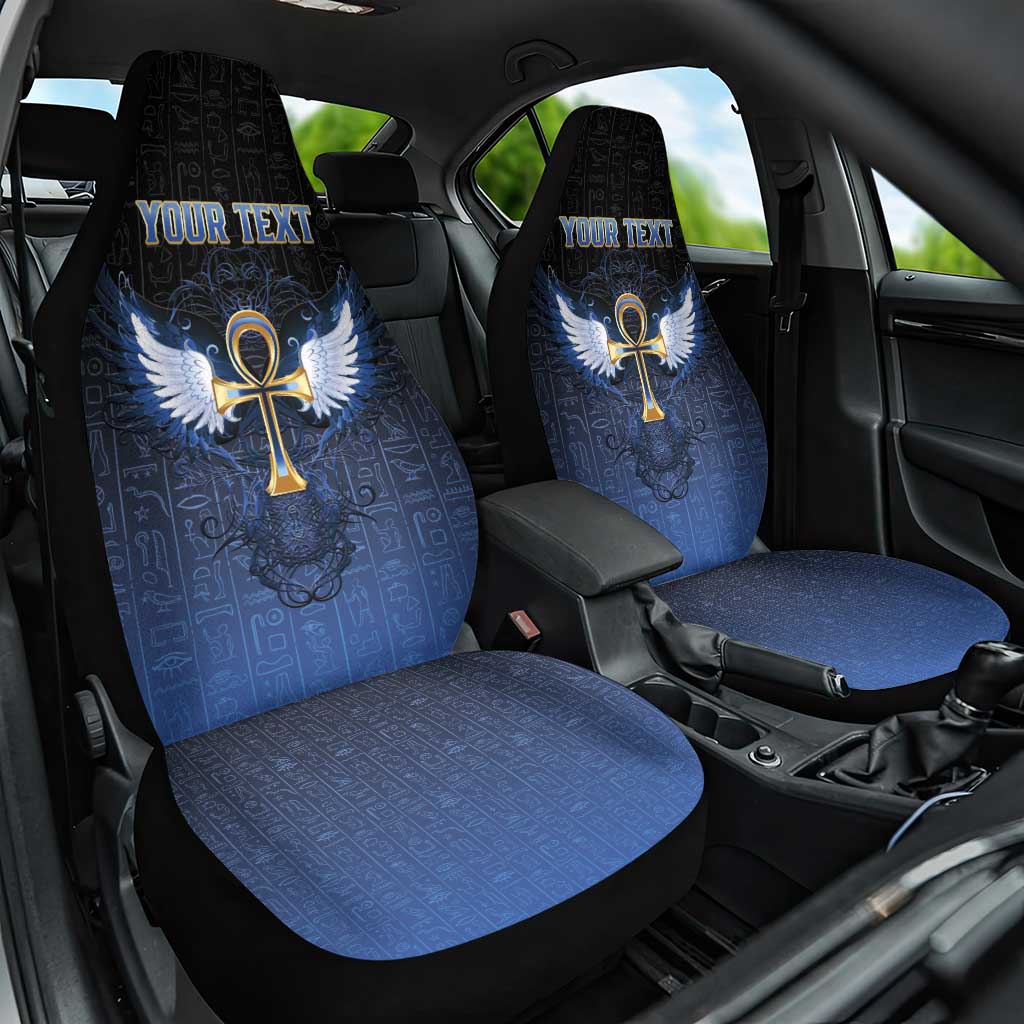 Personalised Egyptian Ankh Car Seat Cover Egypt Hieroglyphs Pattern