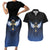 Personalised Egyptian Ankh Couples Matching Short Sleeve Bodycon Dress and Hawaiian Shirt Egypt Hieroglyphs Pattern