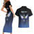 Personalised Egyptian Ankh Couples Matching Short Sleeve Bodycon Dress and Hawaiian Shirt Egypt Hieroglyphs Pattern