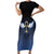 Personalised Egyptian Ankh Short Sleeve Bodycon Dress Egypt Hieroglyphs Pattern