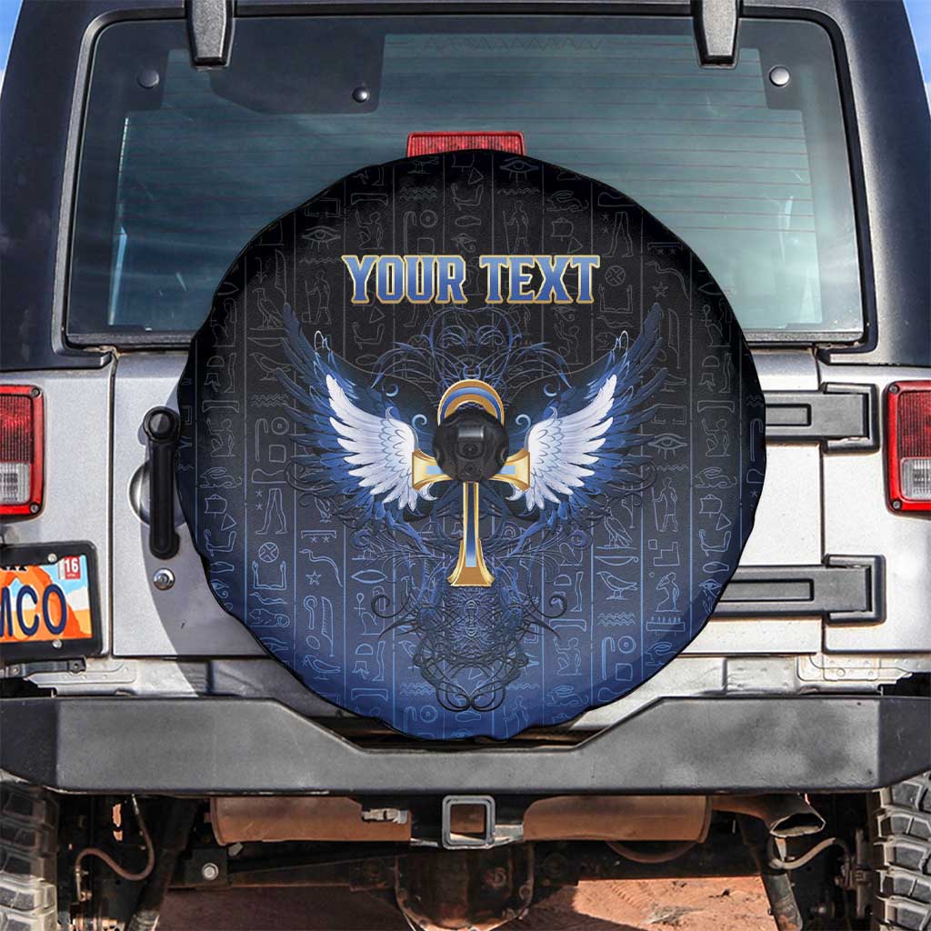 Personalised Egyptian Ankh Spare Tire Cover Egypt Hieroglyphs Pattern