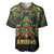 Egypt Anubis Baseball Jersey Golden Ancient Egypt Pattern