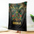 Egypt Anubis Blanket Golden Ancient Egypt Pattern