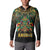 Egypt Anubis Button Sweatshirt Golden Ancient Egypt Pattern