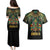 Egypt Anubis Couples Matching Puletasi and Hawaiian Shirt Golden Ancient Egypt Pattern