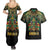 Egypt Anubis Couples Matching Summer Maxi Dress and Hawaiian Shirt Golden Ancient Egypt Pattern