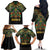 Egypt Anubis Family Matching Off The Shoulder Long Sleeve Dress and Hawaiian Shirt Golden Ancient Egypt Pattern