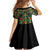 Egypt Anubis Family Matching Off Shoulder Short Dress and Hawaiian Shirt Golden Ancient Egypt Pattern