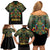 Egypt Anubis Family Matching Off Shoulder Short Dress and Hawaiian Shirt Golden Ancient Egypt Pattern