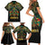 Egypt Anubis Family Matching Short Sleeve Bodycon Dress and Hawaiian Shirt Golden Ancient Egypt Pattern