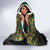 Egypt Anubis Hooded Blanket Golden Ancient Egypt Pattern