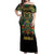 Egypt Anubis Off Shoulder Maxi Dress Golden Ancient Egypt Pattern