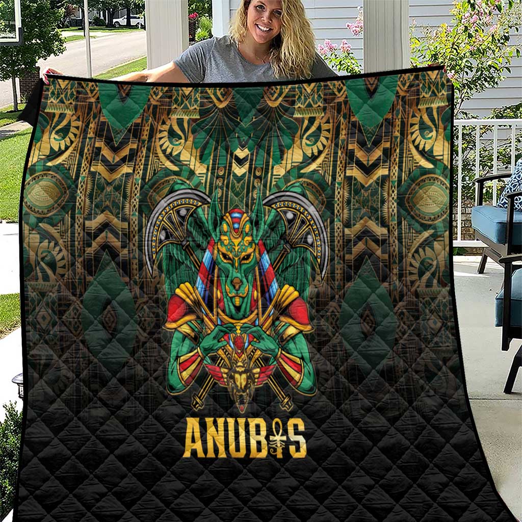 Egypt Anubis Quilt Golden Ancient Egypt Pattern