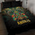 Egypt Anubis Quilt Bed Set Golden Ancient Egypt Pattern