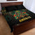 Egypt Anubis Quilt Bed Set Golden Ancient Egypt Pattern