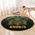 Egypt Anubis Round Carpet Golden Ancient Egypt Pattern