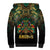 Egypt Anubis Sherpa Hoodie Golden Ancient Egypt Pattern