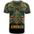 Egypt Anubis T Shirt Golden Ancient Egypt Pattern