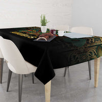 Egypt Anubis Tablecloth Golden Ancient Egypt Pattern