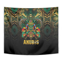 Egypt Anubis Tapestry Golden Ancient Egypt Pattern