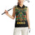 Egypt Anubis Women Sleeveless Polo Shirt Golden Ancient Egypt Pattern