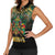 Egypt Anubis Women Sleeveless Polo Shirt Golden Ancient Egypt Pattern