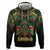 Egypt Anubis Zip Hoodie Golden Ancient Egypt Pattern