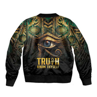 Egypt Eye of Horus Bomber Jacket Truth Know Thyself