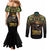 Egypt Eye of Horus Couples Matching Mermaid Dress and Long Sleeve Button Shirt Truth Know Thyself