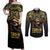 Egypt Eye of Horus Couples Matching Off Shoulder Maxi Dress and Long Sleeve Button Shirt Truth Know Thyself