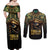 Egypt Eye of Horus Couples Matching Off Shoulder Maxi Dress and Long Sleeve Button Shirt Truth Know Thyself