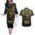 Egypt Eye of Horus Couples Matching Off The Shoulder Long Sleeve Dress and Hawaiian Shirt Truth Know Thyself