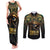 Egypt Eye of Horus Couples Matching Tank Maxi Dress and Long Sleeve Button Shirt Truth Know Thyself