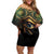 Egypt Eye of Horus Family Matching Off Shoulder Short Dress and Hawaiian Shirt Truth Know Thyself