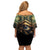 Egypt Eye of Horus Family Matching Off Shoulder Short Dress and Hawaiian Shirt Truth Know Thyself