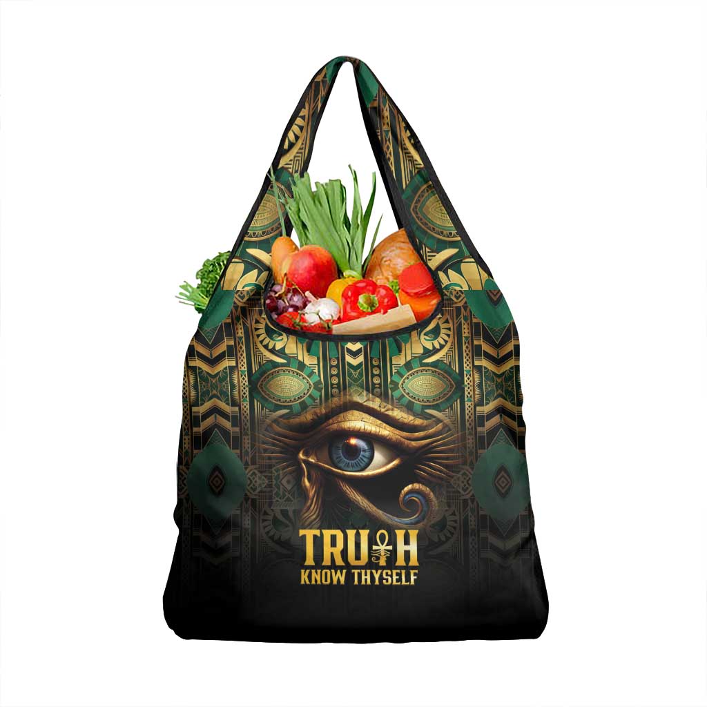 Egypt Eye of Horus Grocery Bag Truth Know Thyself