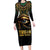 Egypt Eye of Horus Long Sleeve Bodycon Dress Truth Know Thyself